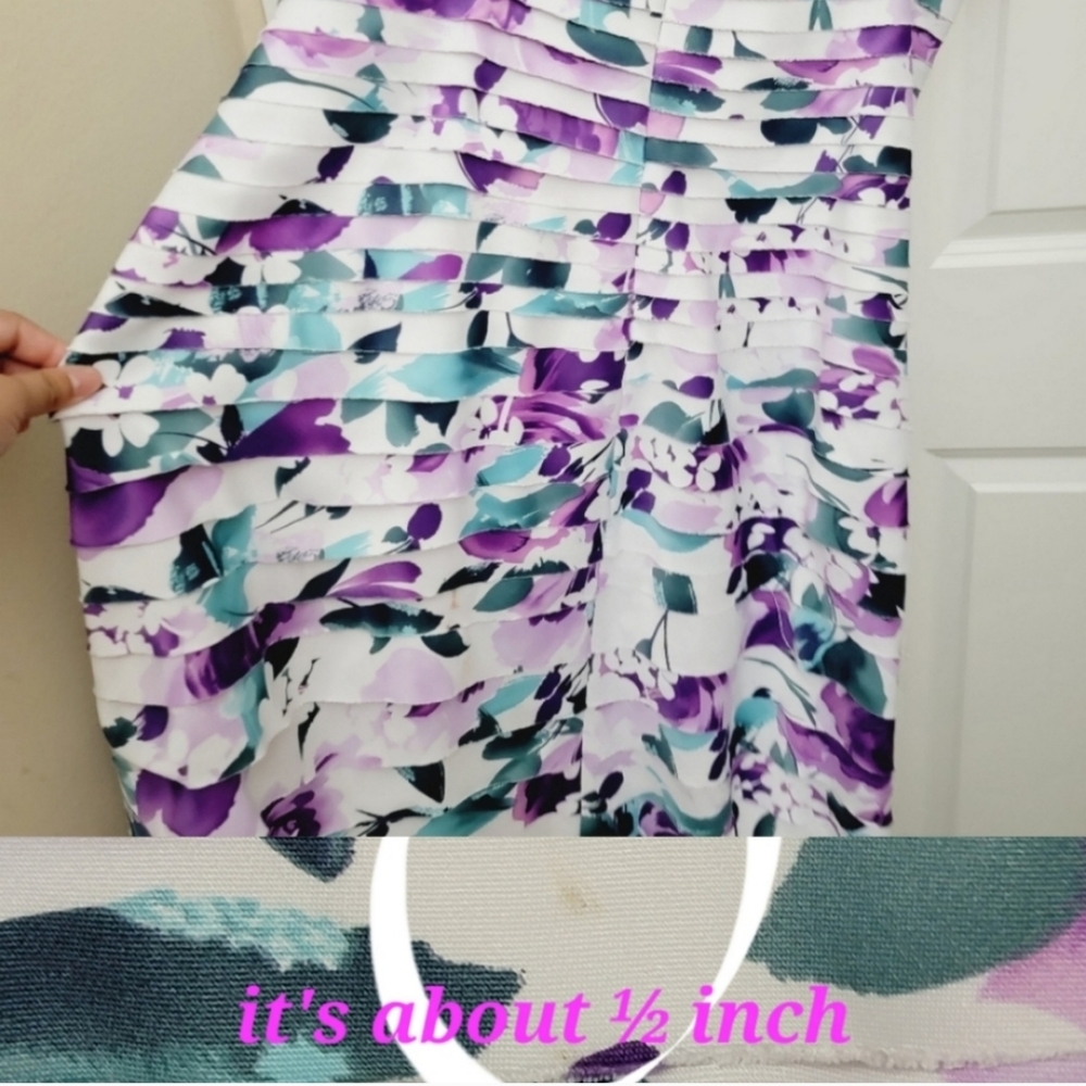 Collection Dressbarn Tiered knee-length floral dress - Picture 7 of 8